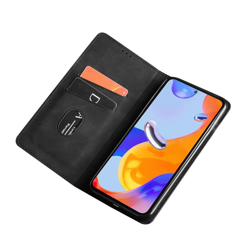 Capa De Celular Para Xiaomi Redmi Note 11 Pro / 11 Pro 5G Flip Design De Toque De Pele