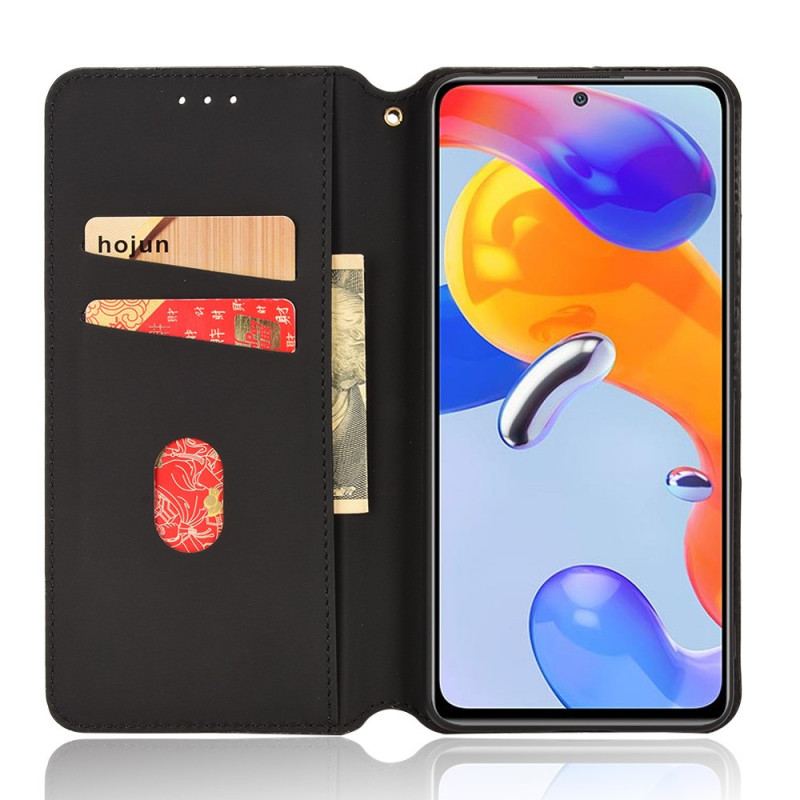 Capa De Celular Para Xiaomi Redmi Note 11 Pro / 11 Pro 5G Flip Efeito Couro Diamante 3d