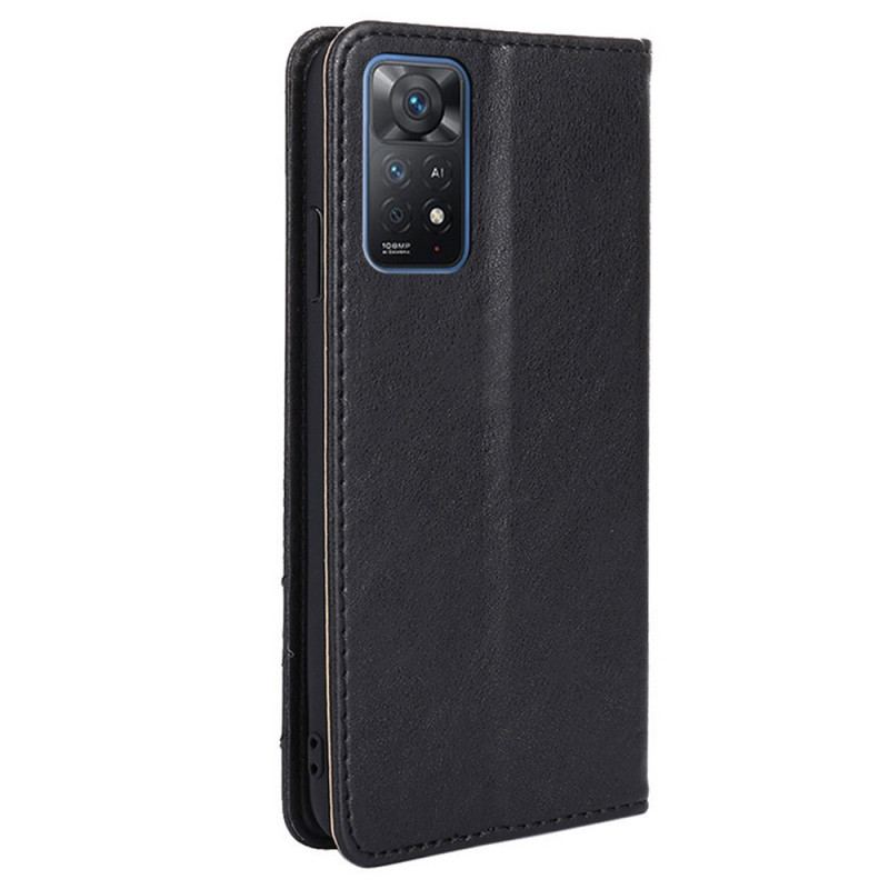 Capa De Celular Para Xiaomi Redmi Note 11 Pro / 11 Pro 5G Flip Estilo Rebite De Couro