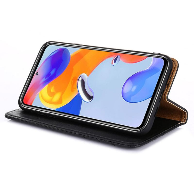 Capa De Celular Para Xiaomi Redmi Note 11 Pro / 11 Pro 5G Flip Estilo Rebite De Couro