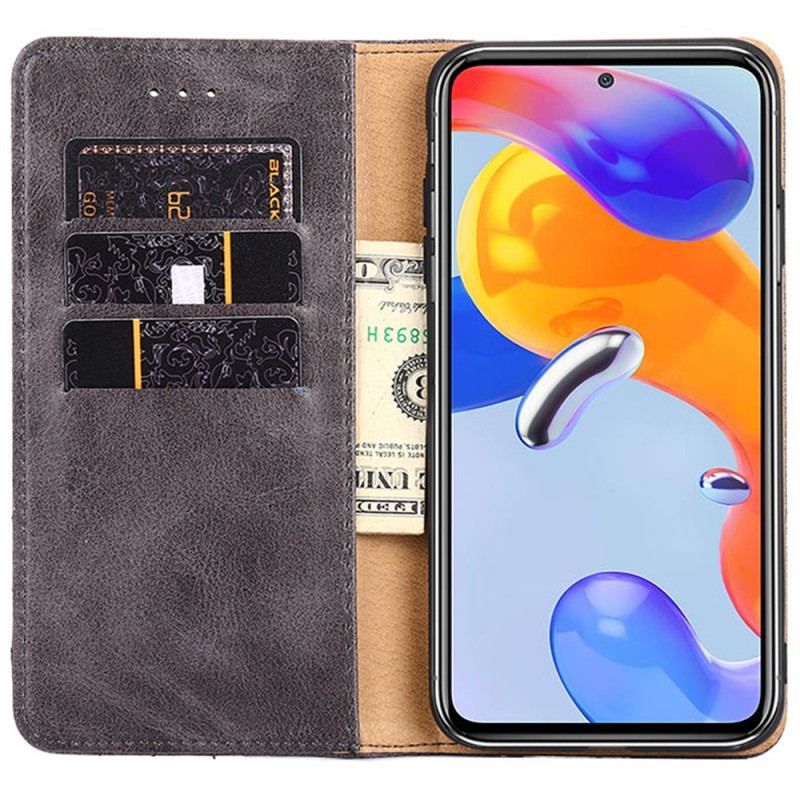 Capa De Celular Para Xiaomi Redmi Note 11 Pro / 11 Pro 5G Flip Estilo Rebite De Couro