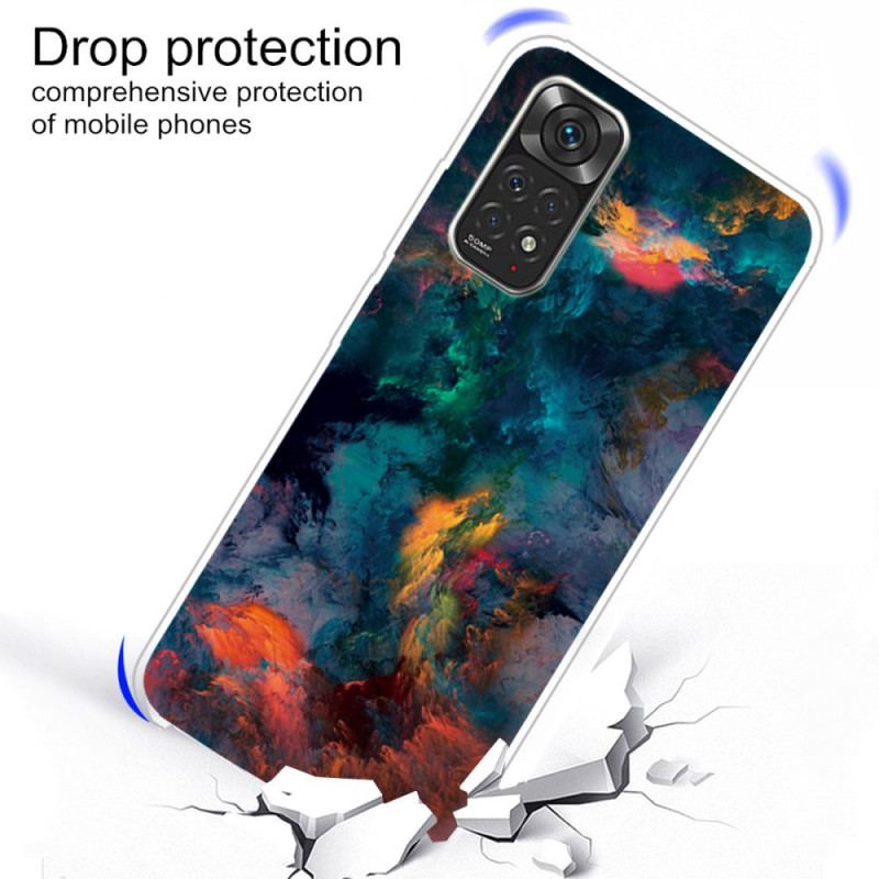 Capa De Celular Para Xiaomi Redmi Note 11 Pro / 11 Pro 5G Nuvens Coloridas