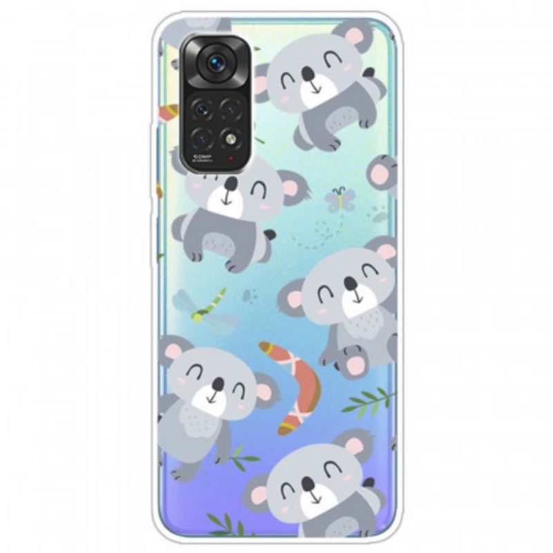 Capa De Celular Para Xiaomi Redmi Note 11 Pro / 11 Pro 5G Pequenos Coalas Cinzentos