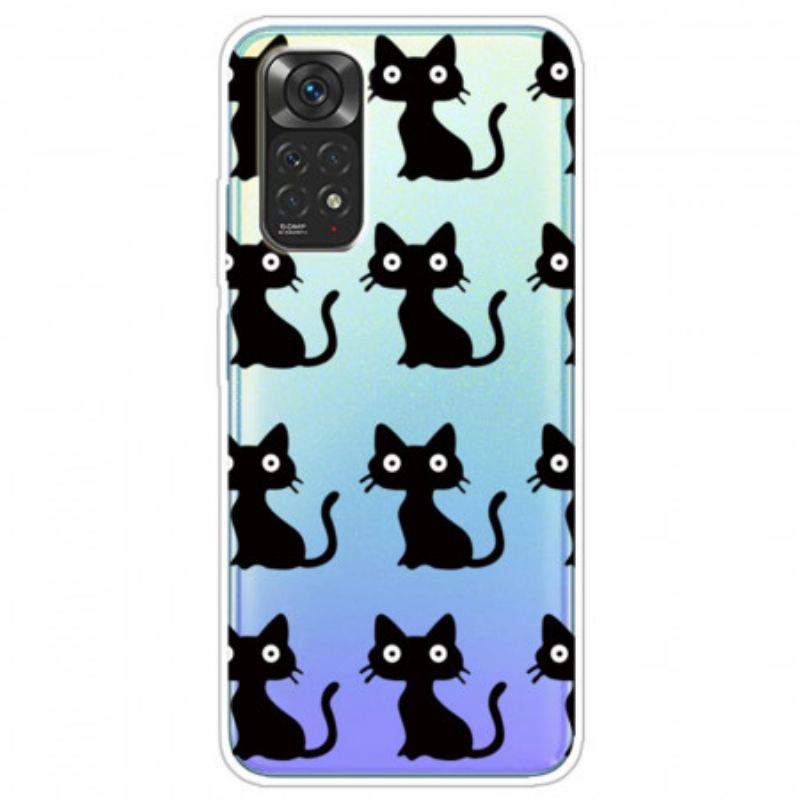 Capa De Celular Para Xiaomi Redmi Note 11 Pro / 11 Pro 5G Vários Gatos Pretos