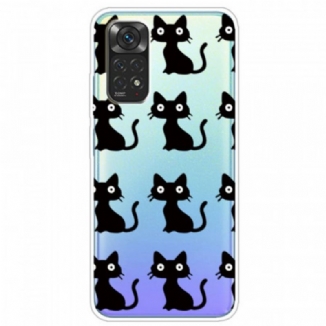 Capa De Celular Para Xiaomi Redmi Note 11 Pro / 11 Pro 5G Vários Gatos Pretos