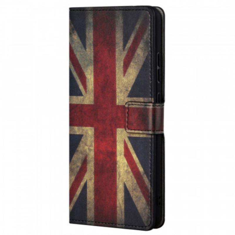 Capa De Couro Para Xiaomi Redmi Note 11 Pro / 11 Pro 5G Bandeira Da Inglaterra