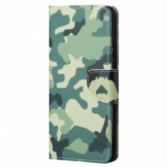 Capa De Couro Para Xiaomi Redmi Note 11 Pro / 11 Pro 5G Camuflagem Militar