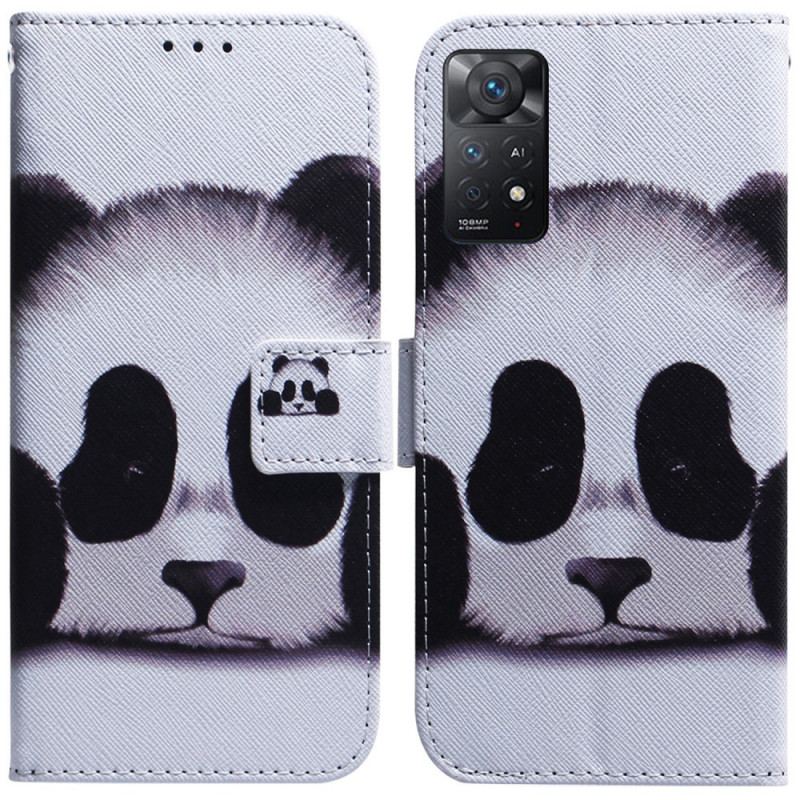 Capa De Couro Para Xiaomi Redmi Note 11 Pro / 11 Pro 5G Cara De Panda