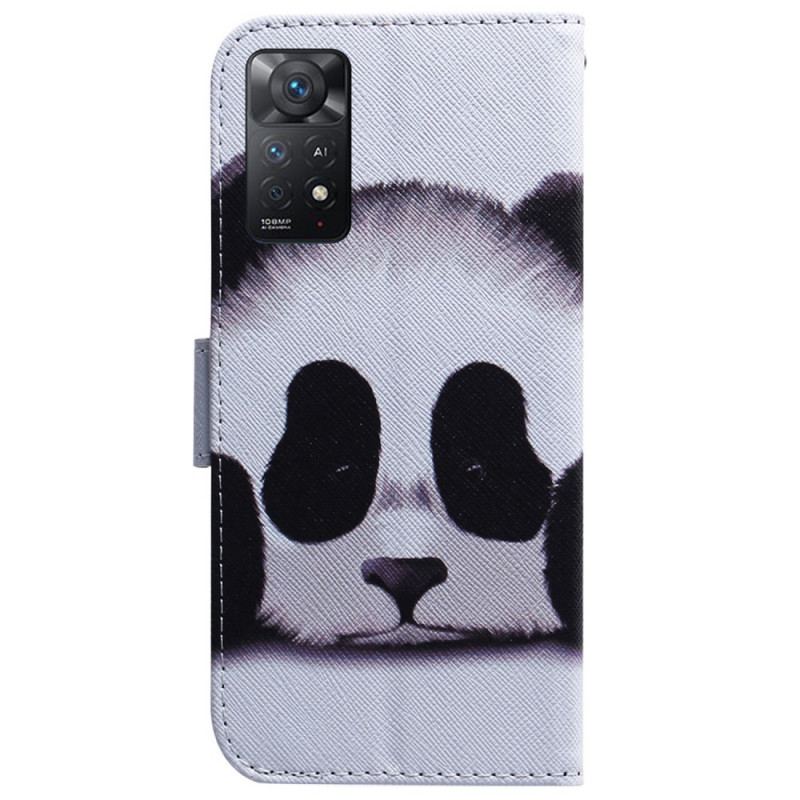 Capa De Couro Para Xiaomi Redmi Note 11 Pro / 11 Pro 5G Cara De Panda