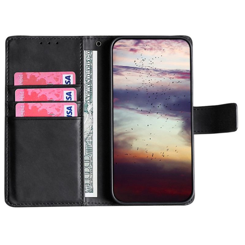 Capa De Couro Para Xiaomi Redmi Note 11 Pro / 11 Pro 5G Crocodilo Com Toque De Pele