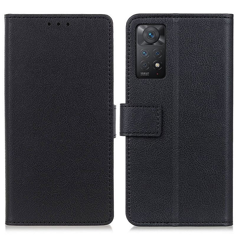 Capa De Couro Para Xiaomi Redmi Note 11 Pro / 11 Pro 5G Estilo Clássico De Couro