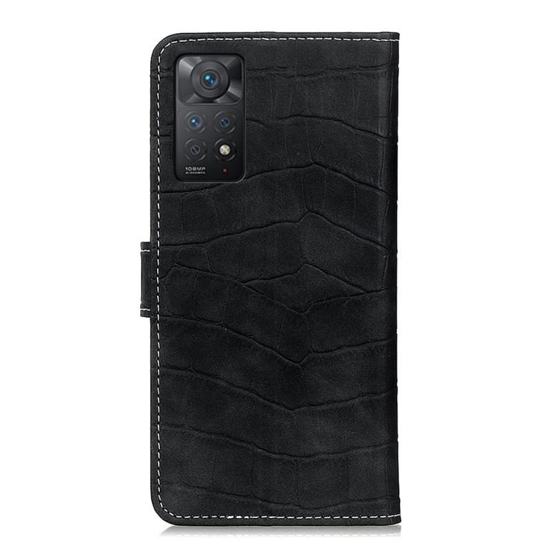 Capa De Couro Para Xiaomi Redmi Note 11 Pro / 11 Pro 5G Poder Do Crocodilo