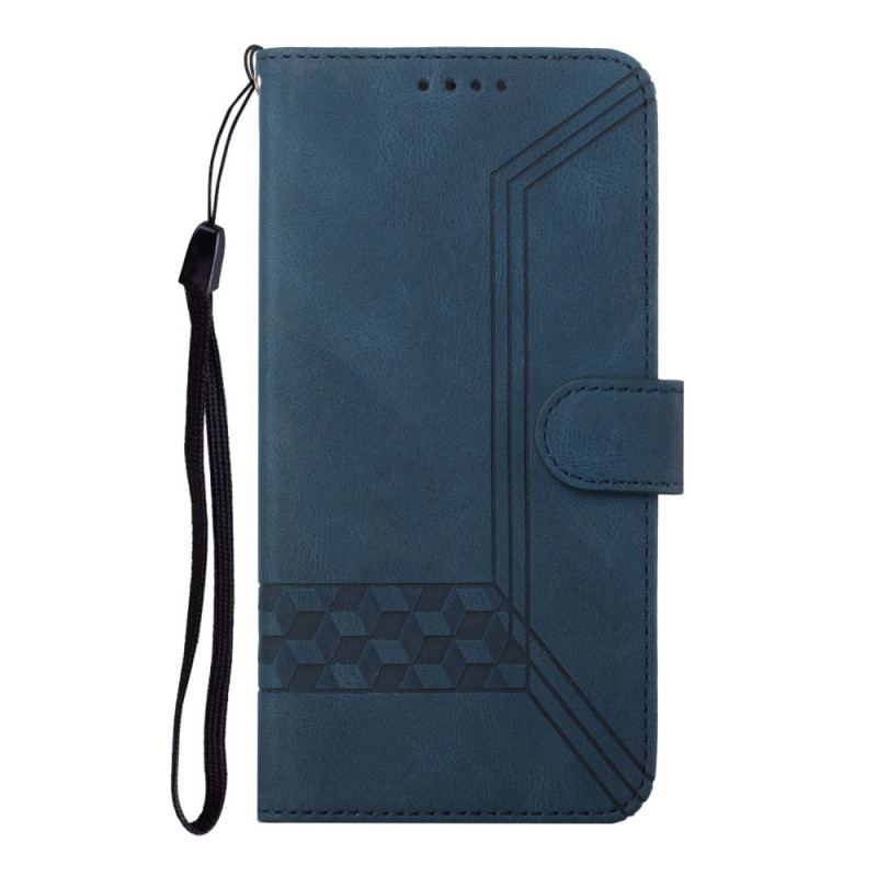 Capa Em Pele Para Xiaomi Redmi Note 11 Pro / 11 Pro 5G Efeito Couro Friso