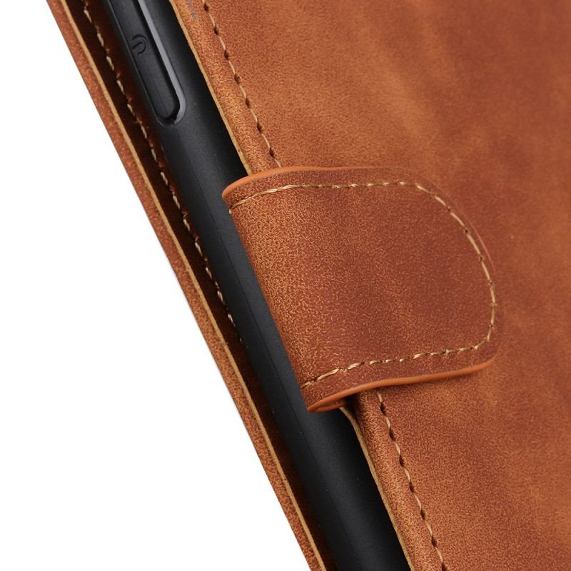 Capa Em Pele Para Xiaomi Redmi Note 11 Pro / 11 Pro 5G Efeito Couro Vintage Khazneh