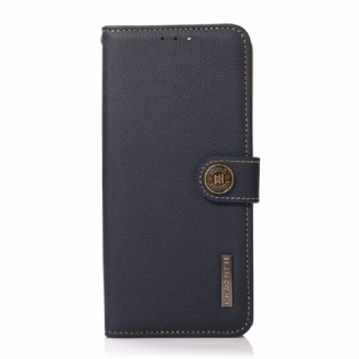 Capa Em Pele Para Xiaomi Redmi Note 11 Pro / 11 Pro 5G Khazneh Rfid Couro Genuíno