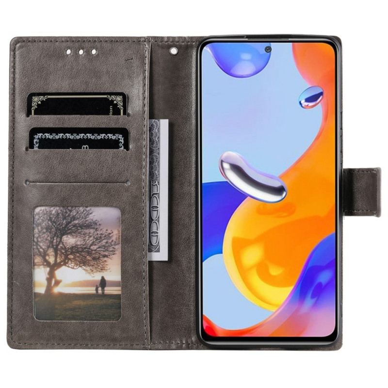 Capa Em Pele Para Xiaomi Redmi Note 11 Pro / 11 Pro 5G Mandala Do Sol