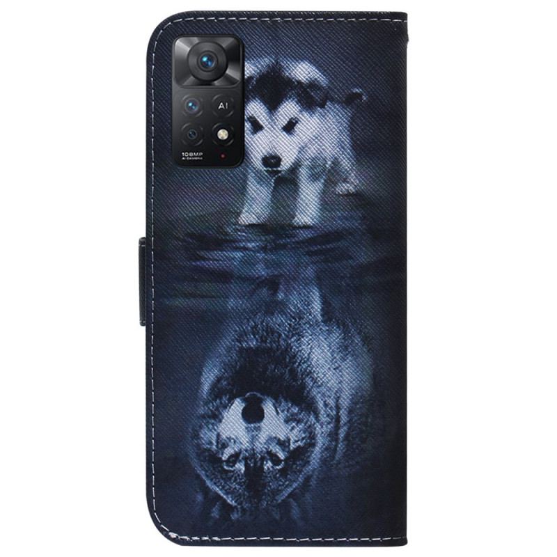 Capa Flip Para Xiaomi Redmi Note 11 Pro / 11 Pro 5G Ernesto O Lobo