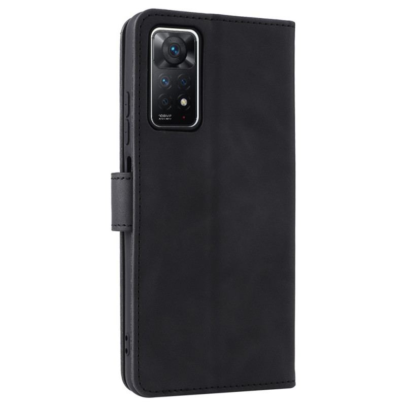 Capa Flip Para Xiaomi Redmi Note 11 Pro / 11 Pro 5G Estilo Alta Costura De Couro