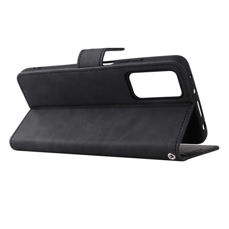 Capa Flip Para Xiaomi Redmi Note 11 Pro / 11 Pro 5G Estilo Alta Costura De Couro