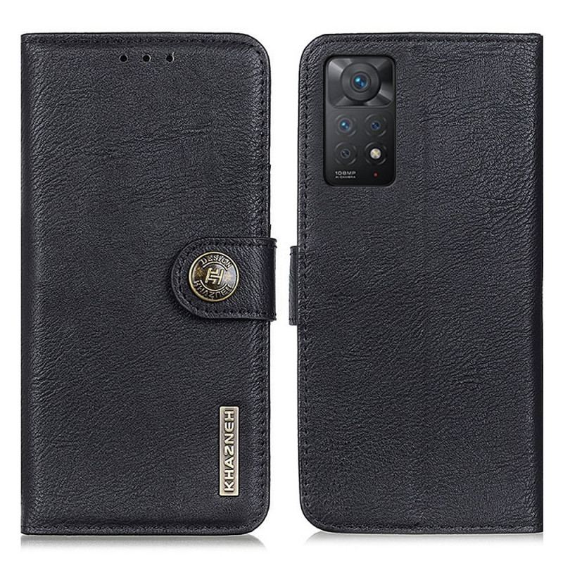 Capa Flip Para Xiaomi Redmi Note 11 Pro / 11 Pro 5G Imitação De Couro Khazneh