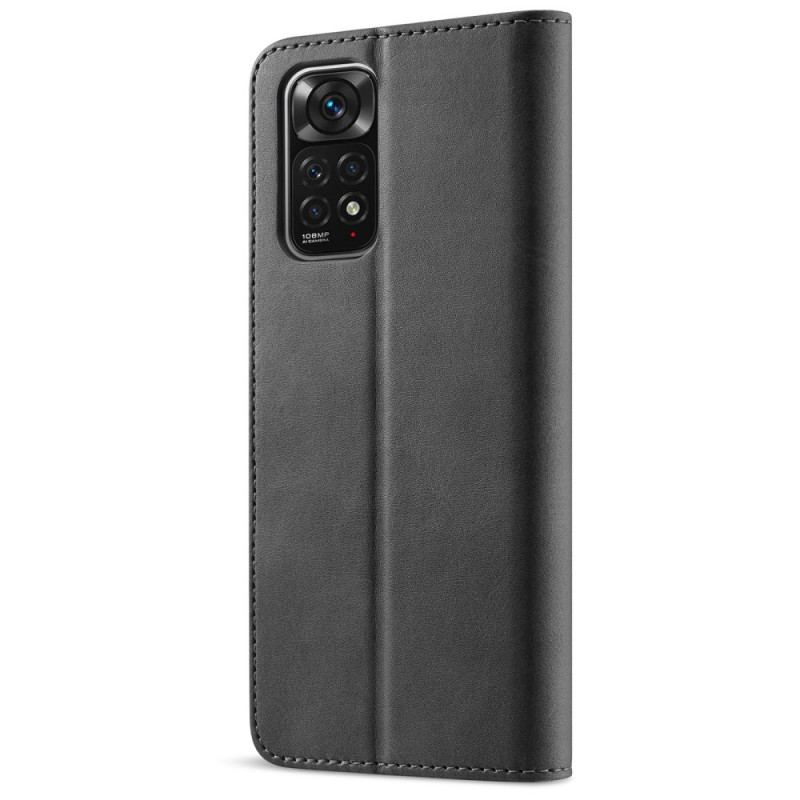 Capa Flip Para Xiaomi Redmi Note 11 Pro / 11 Pro 5G Lc.imeeke Efeito Couro