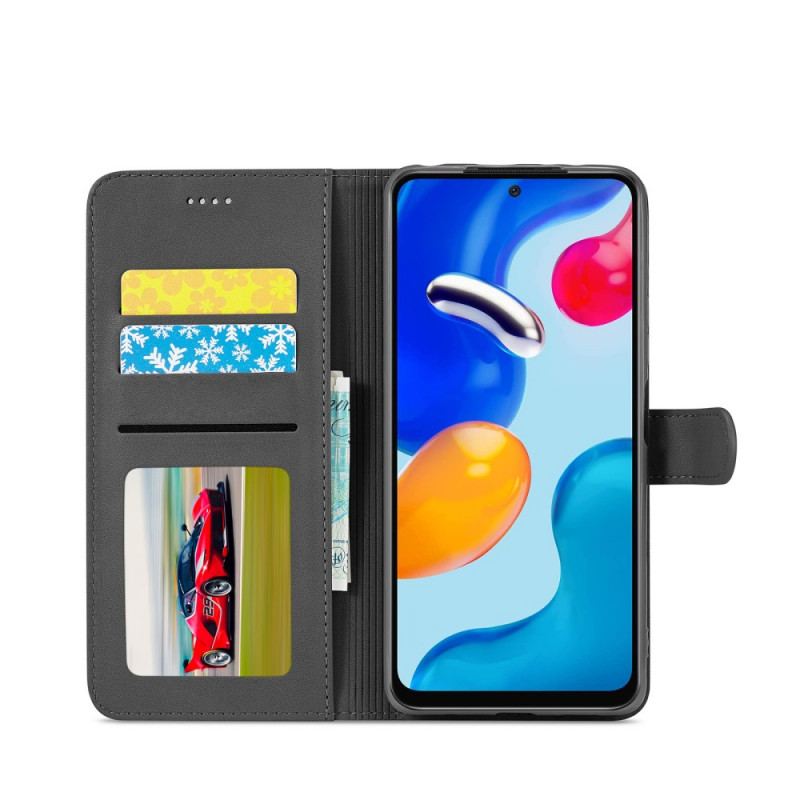 Capa Flip Para Xiaomi Redmi Note 11 Pro / 11 Pro 5G Lc.imeeke Efeito Couro