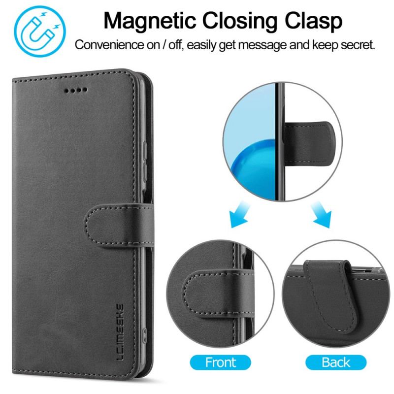 Capa Flip Para Xiaomi Redmi Note 11 Pro / 11 Pro 5G Lc.imeeke Efeito Couro