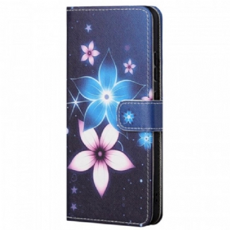 Capa Folio Para Xiaomi Redmi Note 11 Pro / 11 Pro 5G De Cordão Flores De Cinta Lunar