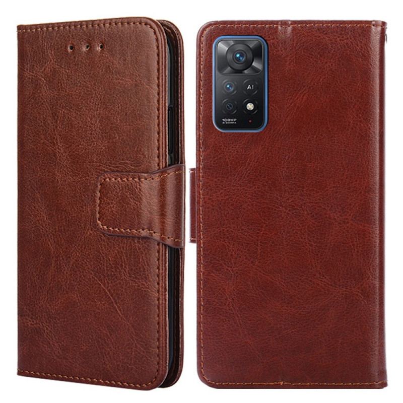 Capa Folio Para Xiaomi Redmi Note 11 Pro / 11 Pro 5G Couro Sintético Retrô