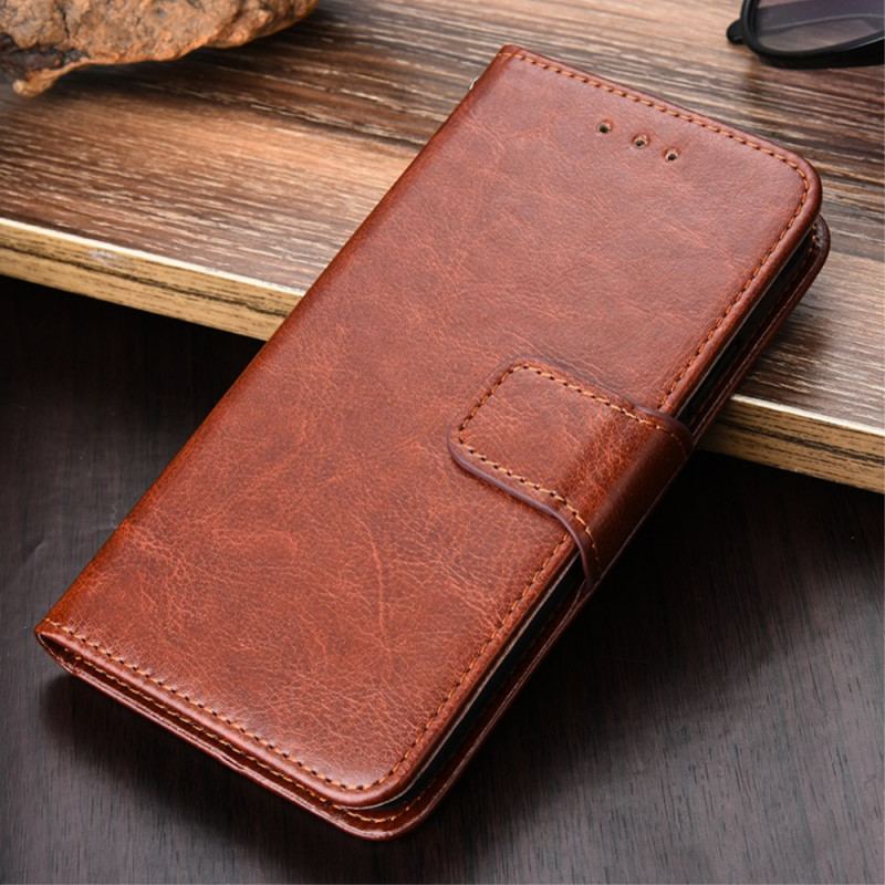 Capa Folio Para Xiaomi Redmi Note 11 Pro / 11 Pro 5G Couro Sintético Retrô