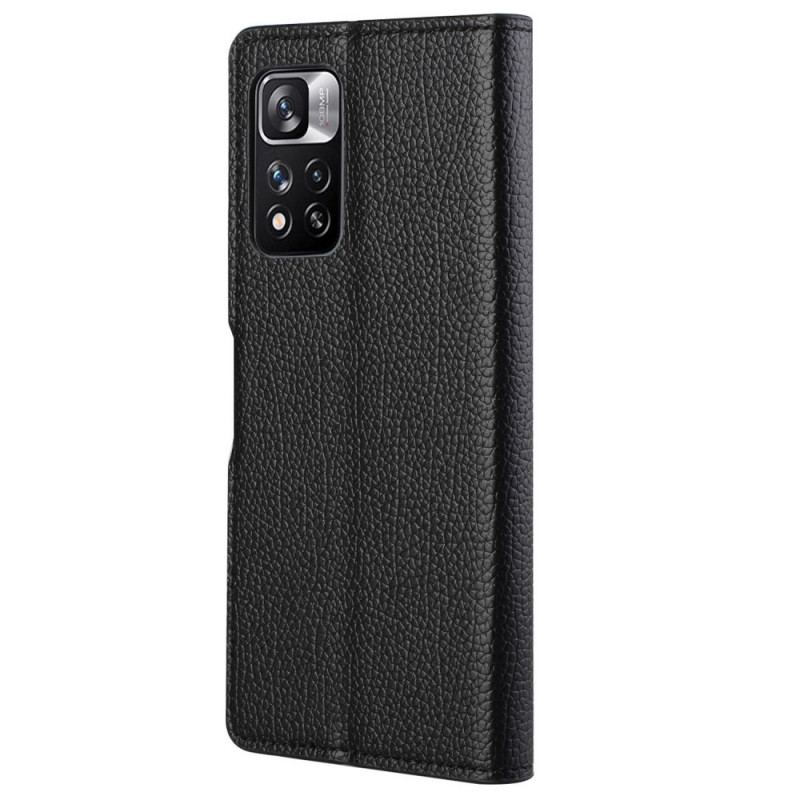 Capa Folio Para Xiaomi Redmi Note 11 Pro / 11 Pro 5G Grão De Lichia