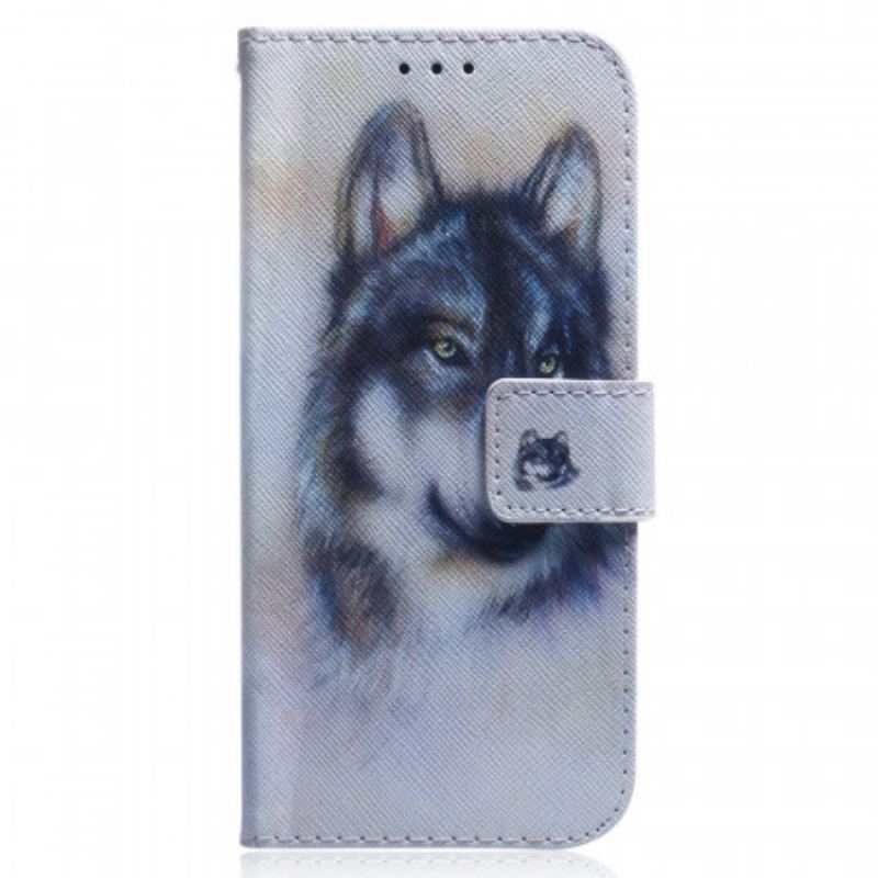 Capa Folio Para Xiaomi Redmi Note 11 Pro / 11 Pro 5G Olhar Canino