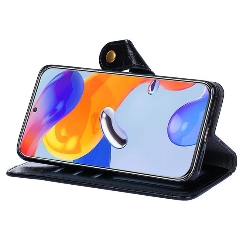 Capa Folio Para Xiaomi Redmi Note 11 Pro / 11 Pro 5G Porta-moedas Frontal E Cordão