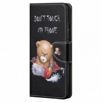 Capa Folio Para Xiaomi Redmi Note 11 Pro / 11 Pro 5G Urso Perigoso