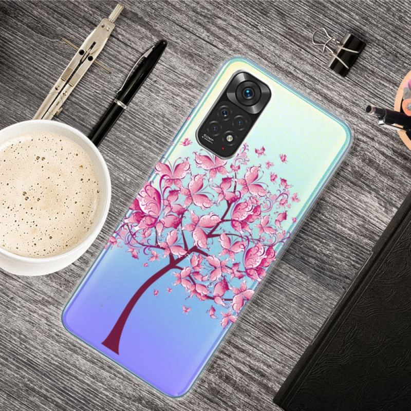 Capa Para Xiaomi Redmi Note 11 Pro / 11 Pro 5G Árvore Cor-de-rosa