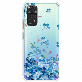 Capa Para Xiaomi Redmi Note 11 Pro / 11 Pro 5G Buquê De Flores Azuis