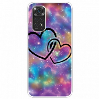 Capa Para Xiaomi Redmi Note 11 Pro / 11 Pro 5G Corações Acorrentados