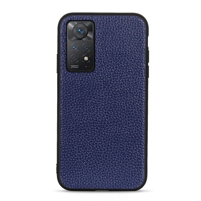 Capa Para Xiaomi Redmi Note 11 Pro / 11 Pro 5G Couro Lichia Genuíno