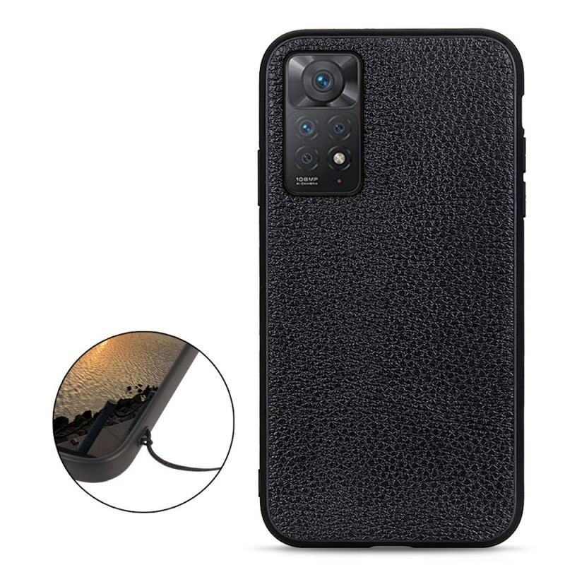 Capa Para Xiaomi Redmi Note 11 Pro / 11 Pro 5G Couro Lichia Genuíno