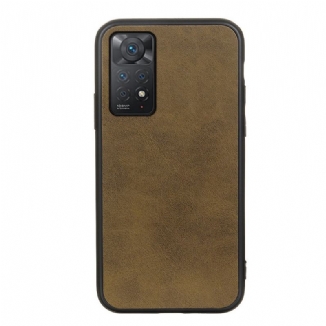 Capa Para Xiaomi Redmi Note 11 Pro / 11 Pro 5G Efeito Couro