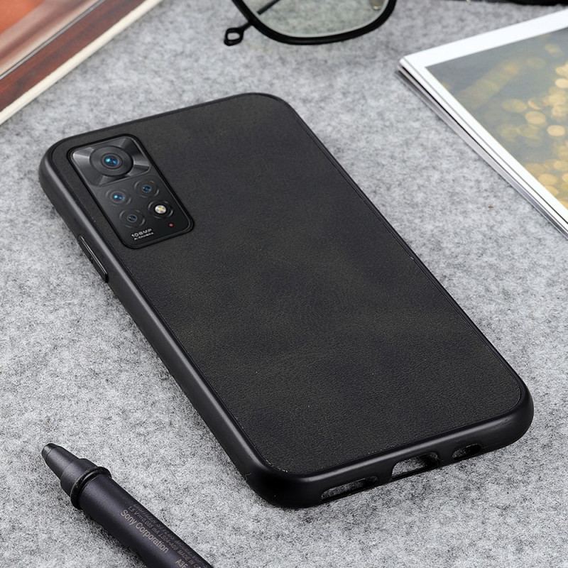 Capa Para Xiaomi Redmi Note 11 Pro / 11 Pro 5G Efeito Couro