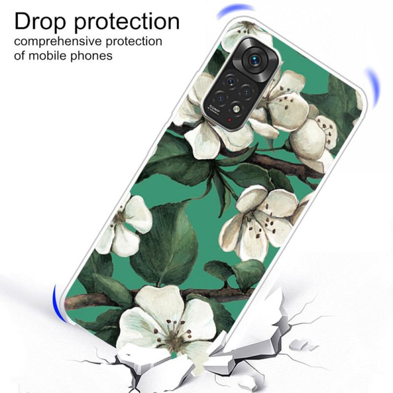 Capa Para Xiaomi Redmi Note 11 Pro / 11 Pro 5G Flores Brancas