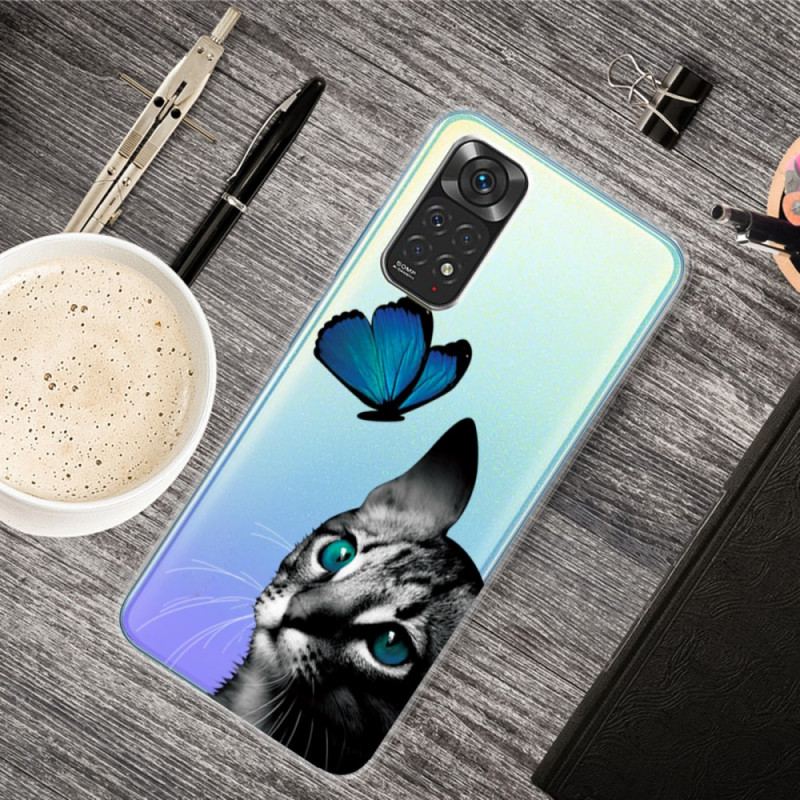 Capa Para Xiaomi Redmi Note 11 Pro / 11 Pro 5G Gato E Borboleta