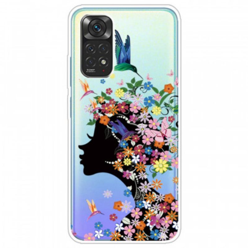 Capa Para Xiaomi Redmi Note 11 Pro / 11 Pro 5G Linda Cabeça De Flor