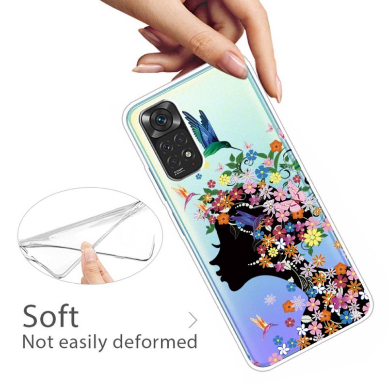 Capa Para Xiaomi Redmi Note 11 Pro / 11 Pro 5G Linda Cabeça De Flor