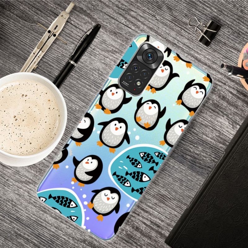 Capa Para Xiaomi Redmi Note 11 Pro / 11 Pro 5G Pinguins E Peixes