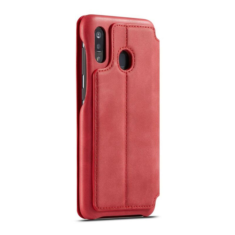 Capa De Celular Para Samsung Galaxy A30 Flip Lc.imeeke Efeito Couro