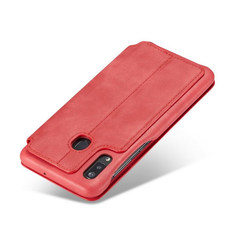 Capa De Celular Para Samsung Galaxy A30 Flip Lc.imeeke Efeito Couro