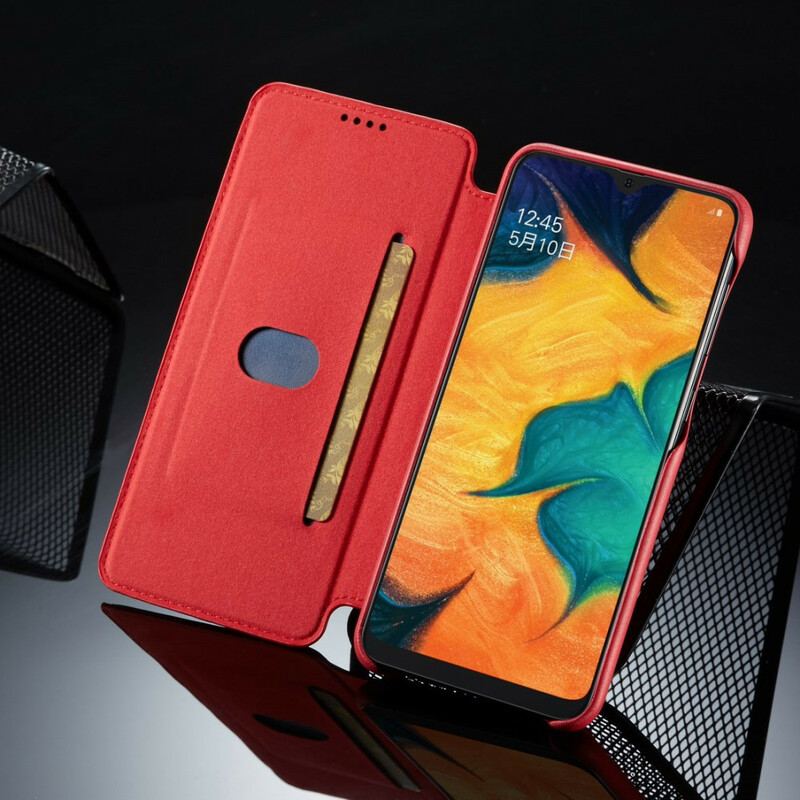 Capa De Celular Para Samsung Galaxy A30 Flip Lc.imeeke Efeito Couro