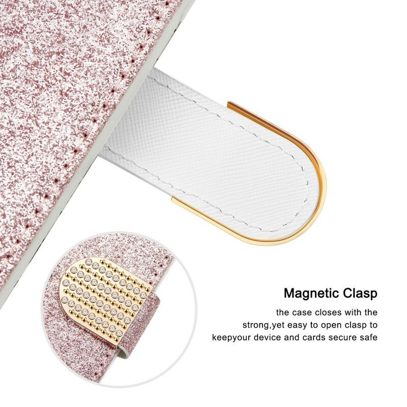 Capa De Couro Para Samsung Galaxy A30 Diamantes De Crocodilo